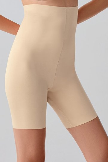 Seamless Recovery Ultra High Waist Laser Cut Shorts Corset C19210 Tan