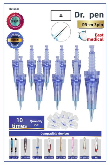 Dr Pen A6-A10-A1-N2-M5-M7-E30-Mym Compatible Permanent Makeup Lip 3 Pin Needles 10Pcs