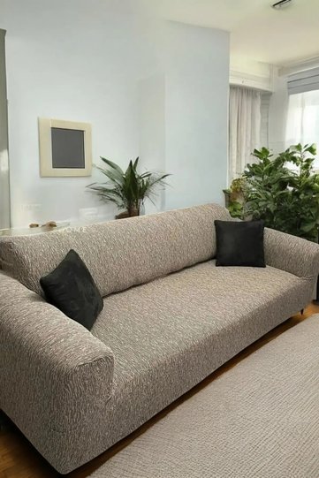 JACQUARD sofa cover sofa bed cover couch cover set of 3 stretchy elasticated high quality