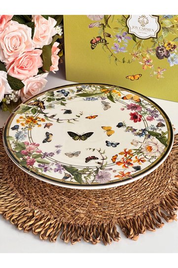 Muse Garden Pedestal Cake Stand Round