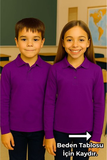 Long Sleeve School Uniform Sweet T-Shirt Unisex 1Pc