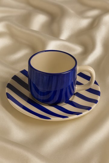 Single Vibrant Colors Ceramic 180 ml Double Turkish Coffee Cup, Mug, Turkish Coffee Cup, Cup, Mug