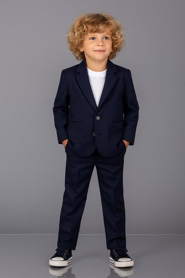 Boys' Set Linen Fabric 3-Piece Set Sporty Chic - Special Occasion Set 2-6 Years