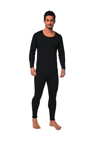 Men's Black Thermal Suit