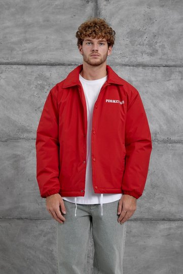 Men's Jacket Nmrc Seasonal Oversized Red Oversized Loose Fit Parachute Fabric