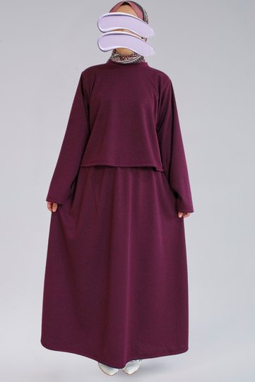 Seasonal Ecrin Fabric Wide Sleeve Crop & Bell Skirt Women's Set