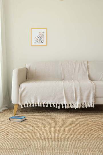 Sofa Bed Cover Beige 180x210 Cm Sofa Cover
