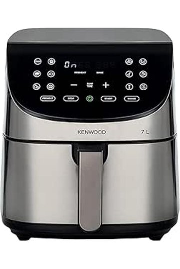 Digital Air Fryer XXXL 7L 2.8KG 1800W with Max Crisp Function, Silver/Black