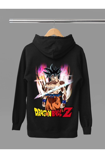 Son Goku from Dragon Ball Printed 3 Thread Quality Hooded Anime Sweatshirt
