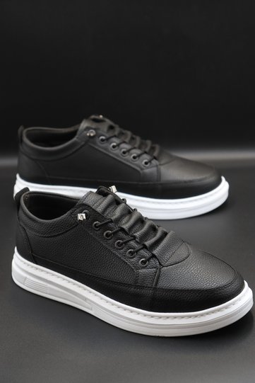 EFNAN SHOES Men's Black Casual Flexible Comfortable Stitched Lightweight Poly SMART LEG SPORTS SHOES