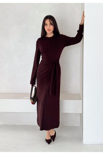 Side-Tie Modal Fabric Long Dress