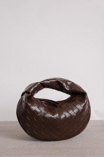 Women's Mini Jordie Hand Bag Braided Brown Bttg