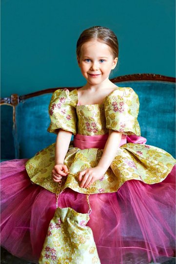 JACQUARD SPECIAL DESIGN CHILDREN'S DRESS