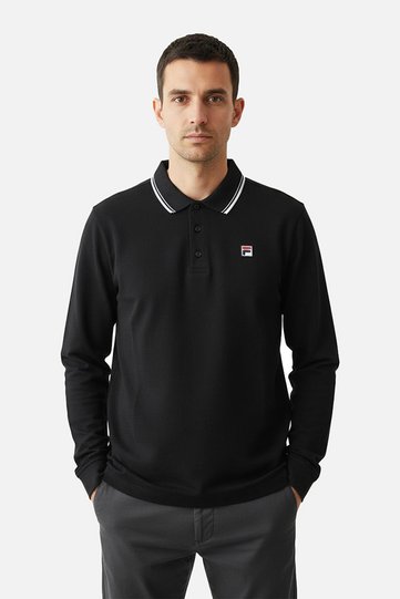 Men's Casual Polo Neck Sweatshirt Biella Tipped Fam1096.80010
