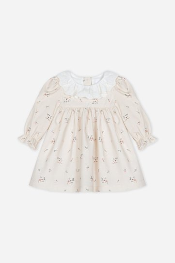 Patachou Newborn Floral Patterned Beige Dress