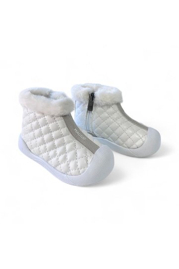 Furry Baby Kids Winter Zippered Boots