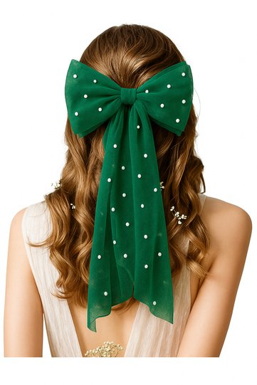 Comb Hair Clip Pearl Bow Detailed Hairpin