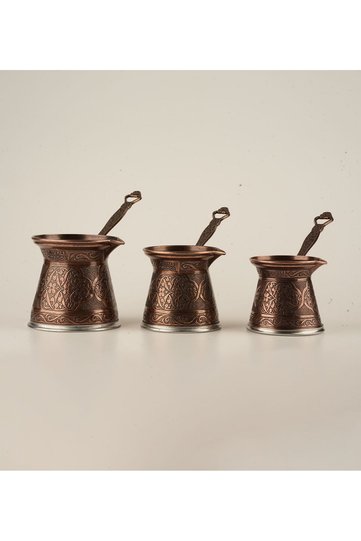 Classic 3-Piece Cast Iron Coffee Pot Set 4,5,6 No Cast Iron Coffee Pot - Compatible with Induction Cookers