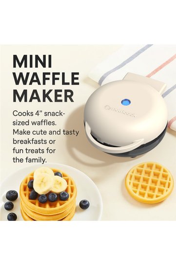 Mini Waffle Maker 10cm, Ceramic Coating, Compact, NC-WM100B
