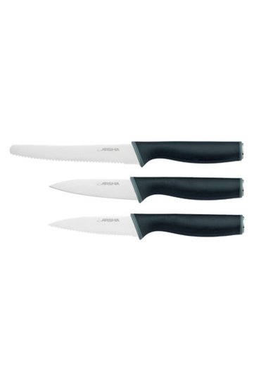 3-Piece Stainless Steel Knife Set–Paring 3.5″,Serrated 3.5″ & Tomato 5″1.5 mm