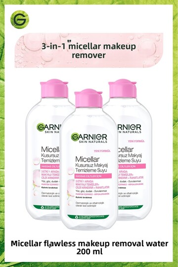 3-Pack Garnier Micellar Perfect Makeup Cleansing Water 200ml