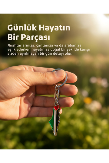 Palestine Colorful Map Keychain Unisex 1 Piece A300013