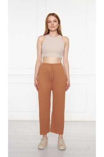 Women's Camel Corduroy Report Pants & Tracksuits, Casual Home Wear Pajamas