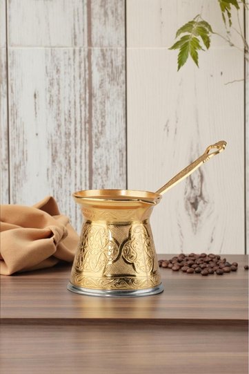 Classic 7-Person Cast Iron Coffee Pot Large Size 600 ml - Compatible with Induction Cookers