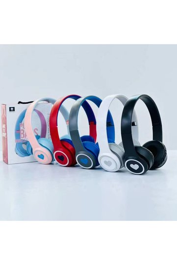 BLACK Super Bass Wireless Stereo HiFi Headphones - Silent Disco DJ Sports Headset