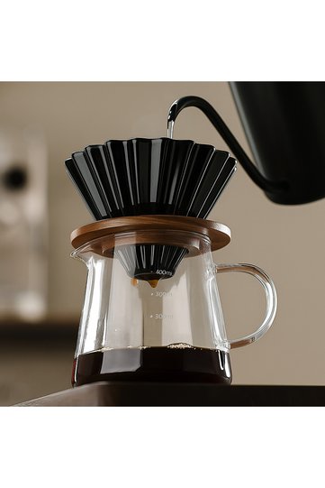 Black V60 02 Dripper Ceramic Coffee Brewing Equipment Filter Coffee