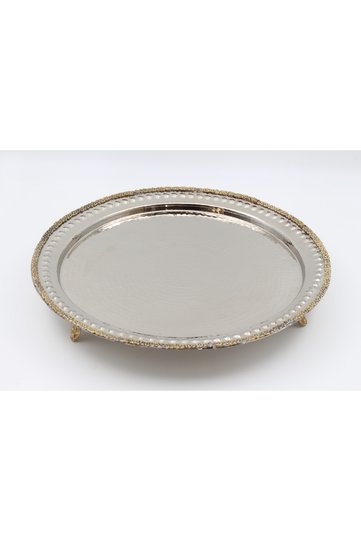 Silver Plated Copper Daisy Tray