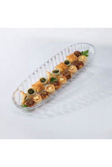 30cm glass serving tray
