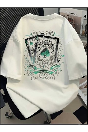 Playing Card Ace B Printed T-Shirt