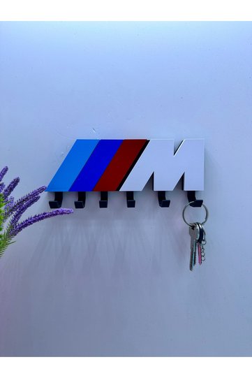3D Printing Decorative Bmw m Logo Designed Model Keychain