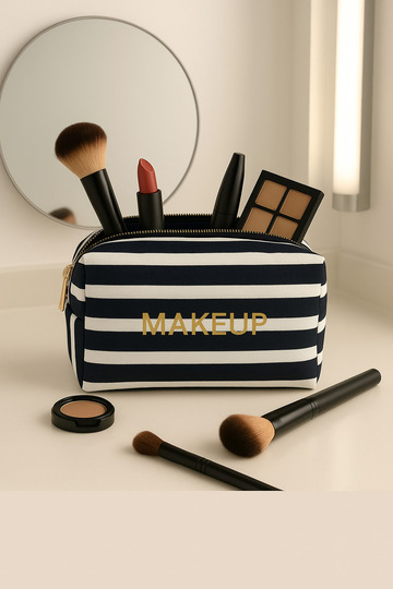 Printed Women's Jewelry Makeup Bag
