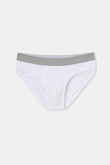 White Compact Combed Cotton Plain Slip Panties