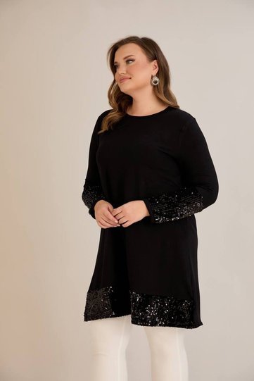 Elegant Women's Stone Embroidered Sweat Blouse