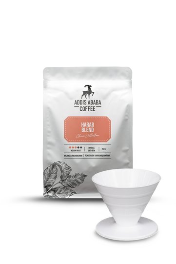 Harar Blend Coffee - V60 Dripper