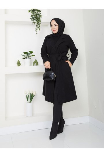 Standard Sleeve with Pocket Detail Without Lining, 110 cm Length, Cashmere Coat