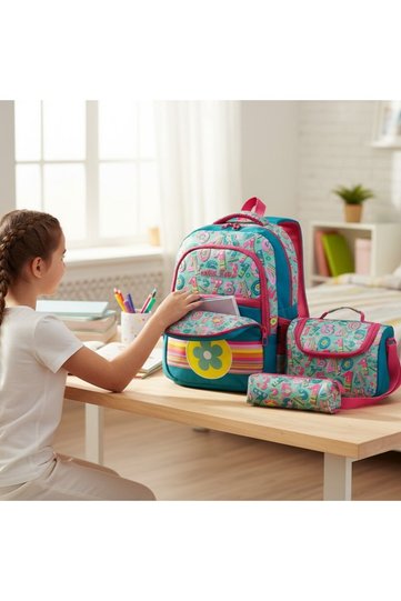 1308 Anatomical Designed Unisex Primary School Bag with Back Support