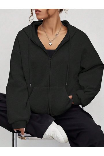 Women's Zippered Hooded Jacket