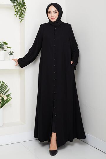 مقبض مع مشبك وزر فيريس أسود HM2861