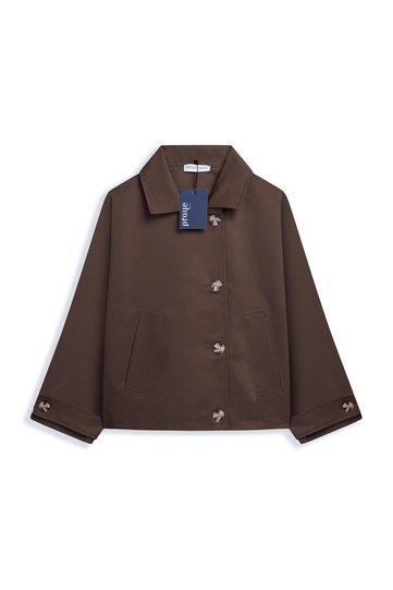 Bat Short Jacket Brown
