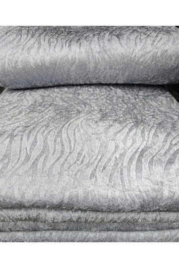 Sofa Sofa Bed Cover Light Gray Patterned Anti-Slip Base Sponge Top Fabric Velvet