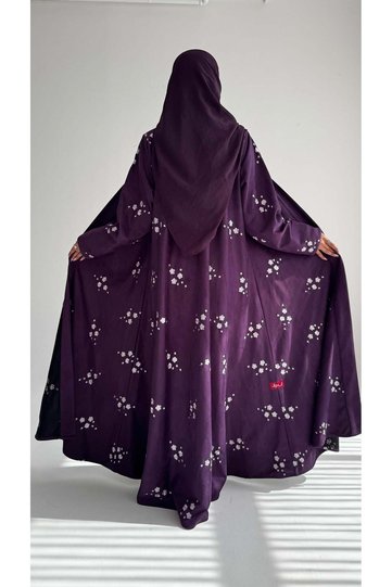 mwt691 Suede Abaya with Embroidery