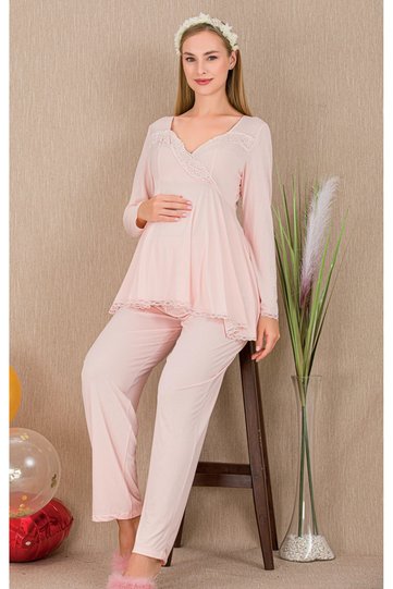 Long Sleeve Maternity Pajama Set