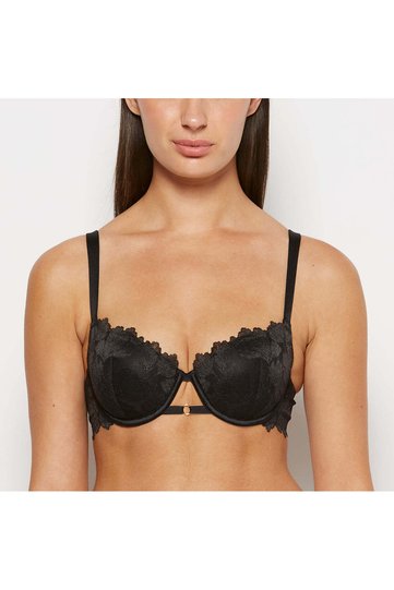 Balconette Bra in Tuxedo Black