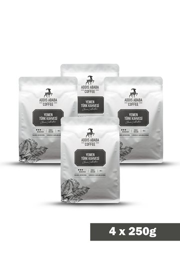 Addis Ababa Coffee Turkish Coffee 4-Pack Advantage Package (1000 Gram)