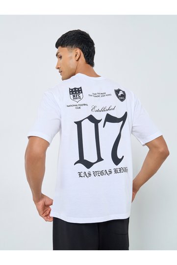 Oversized Graphic Print Jersey T-Shirt