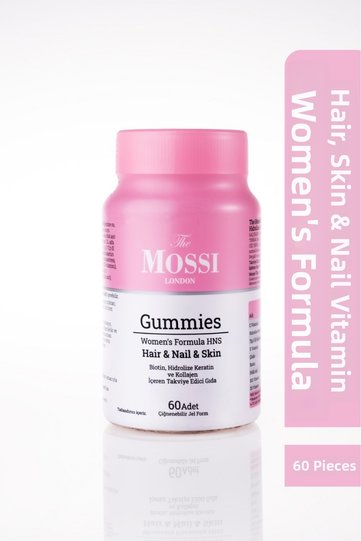 Women-Hair Nail Skin - Vitamin Gummy – Keratin, Collagen, Biotin, Vitamin C D3 B12 E